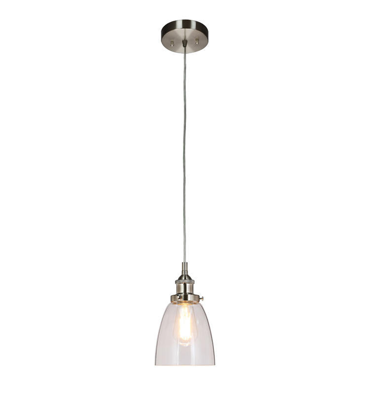 Modern Hanging Ceiling Light,1 Light Glass Pendant Light For Loft,Bar And Kitchen